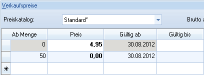 Versandkostenartikel - Preise