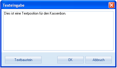 Eingabe einer Textposition