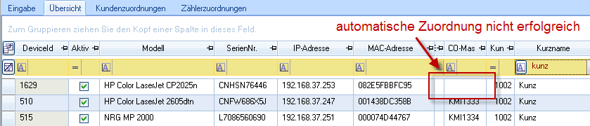  Maschine konnte nicht zugeordnet werden