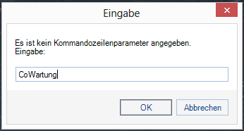 Parameter eingeben