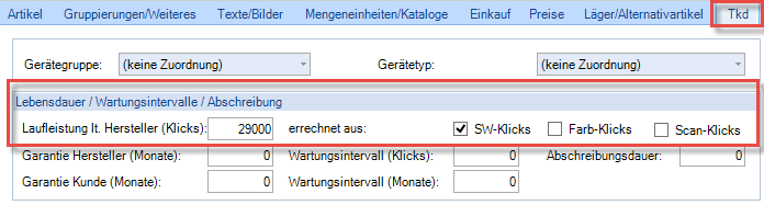 Einträge am Artikel