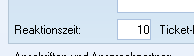 Reaktionszeit anhand SLA