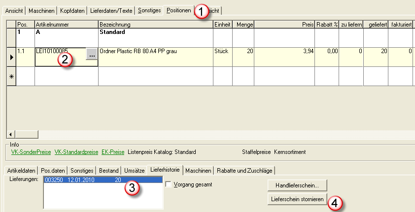 Leverbon storneren